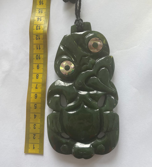 12cm Maori Tiki Pounamu Necklace 3