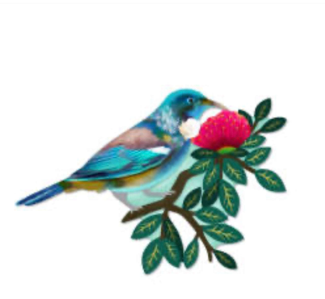 9cm NZ native magnet Tui