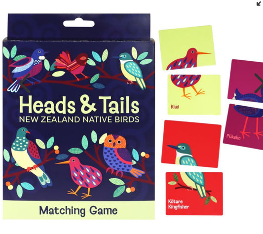 Heads and Tails NZ Native Birds Game