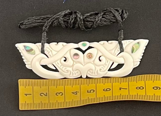 Manaia Tiki Breastplate - Bone Carving