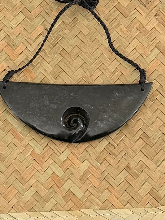 Greenstone Pounamu Koru Breastplate