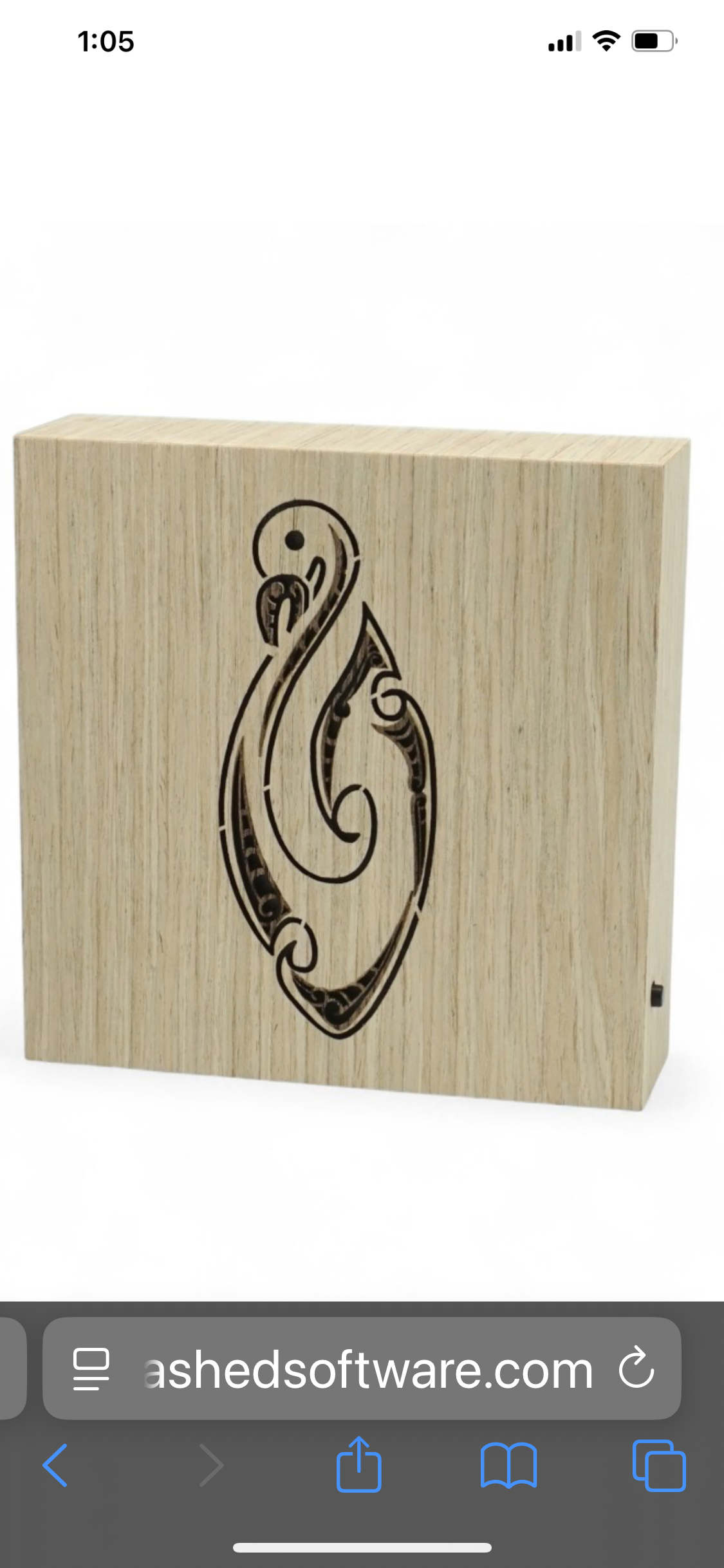 Hook Wooden LED Light - LED Art