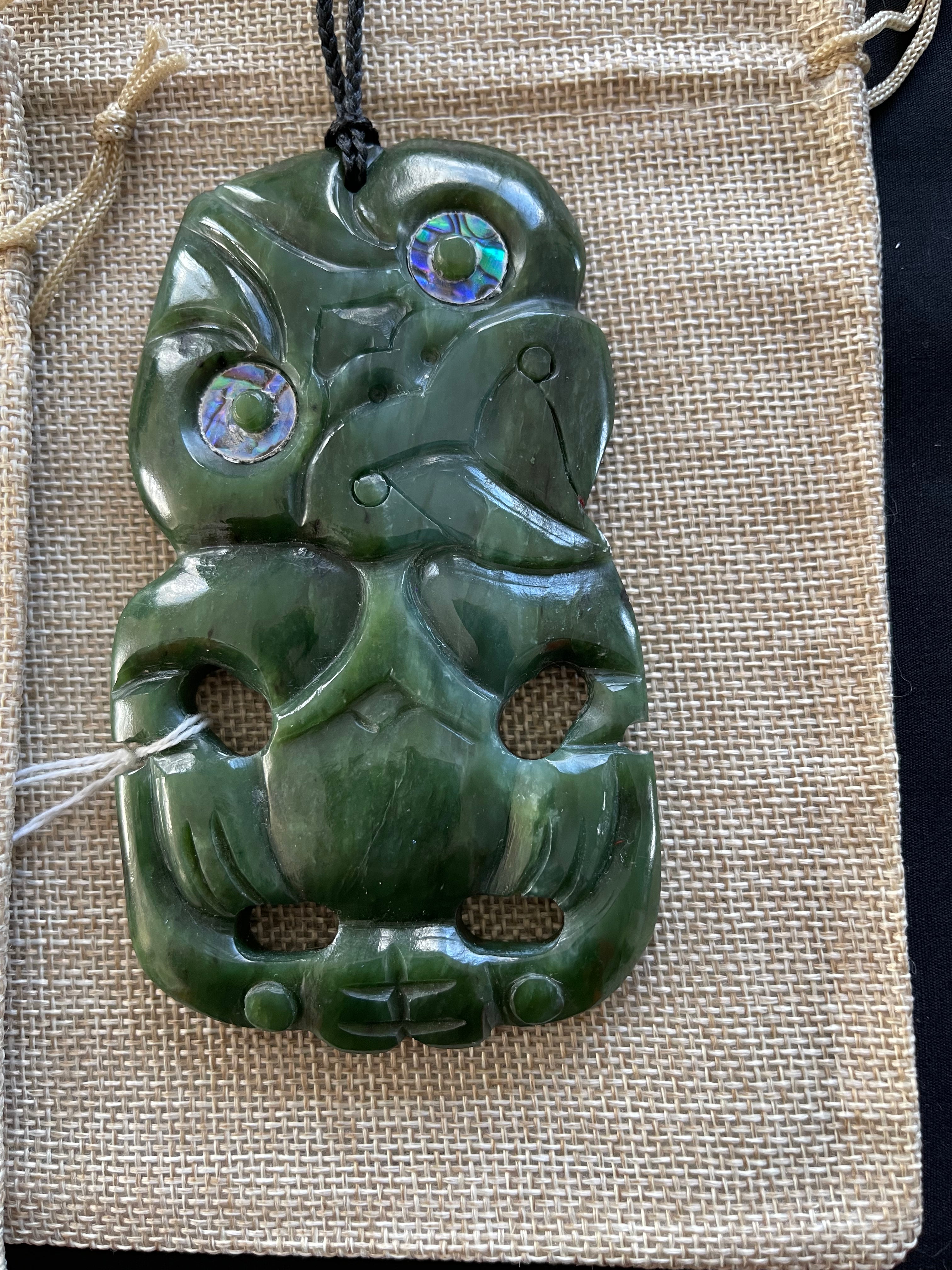 Maori Tiki Pounamu Necklace - Greenstone Necklace – An Eye 4 Art