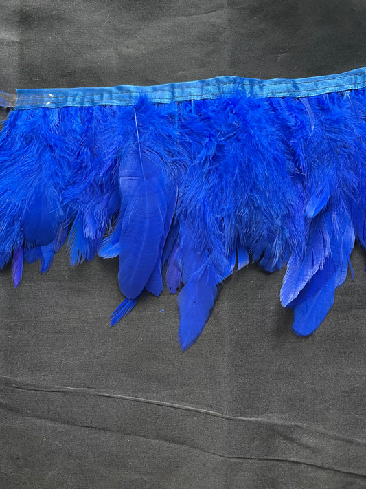 Plain royal blue Coque Feathers