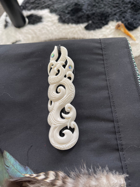 Manaia Pendant - Bone Carving