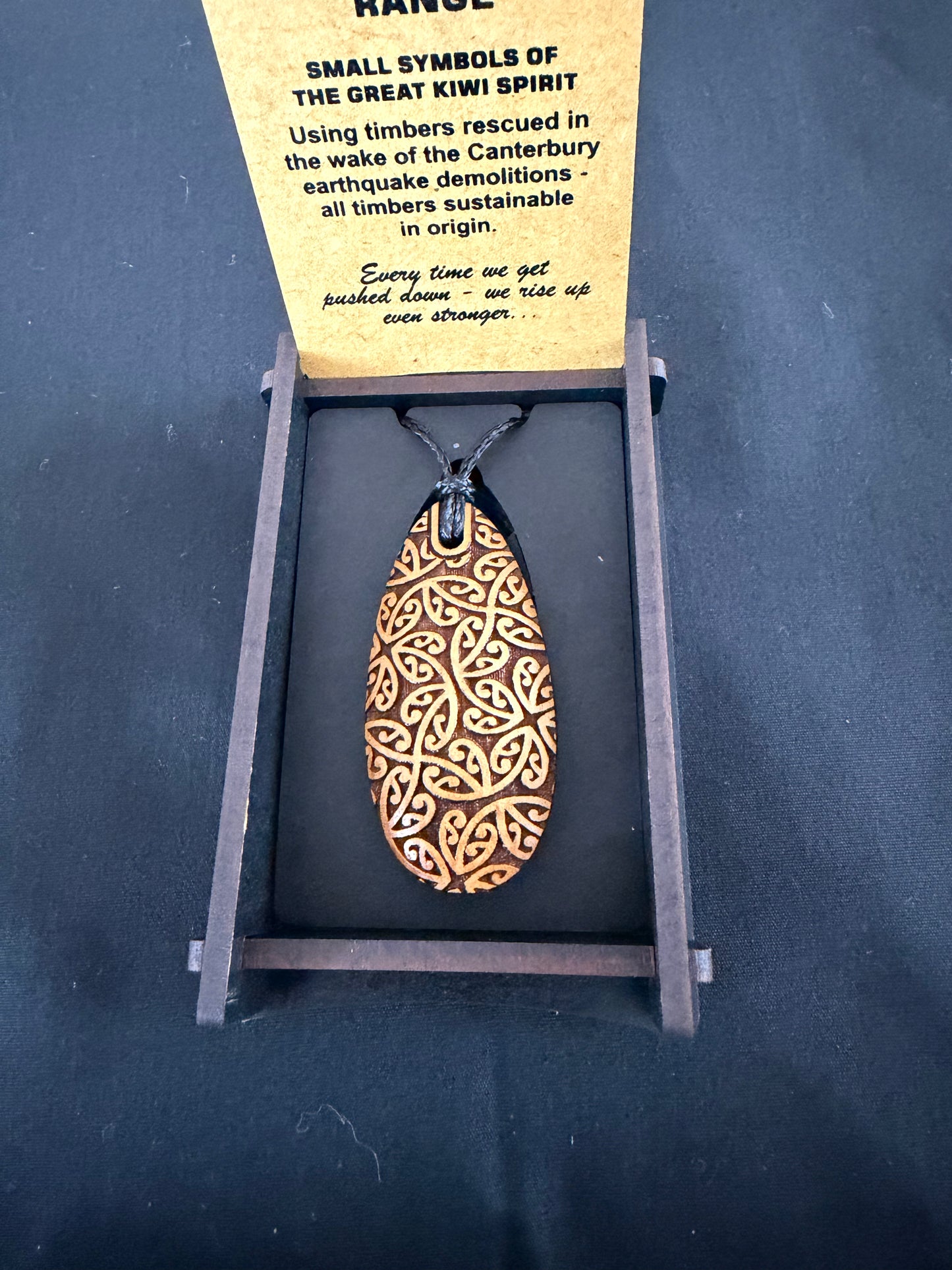 Heartwood Drop Wooden Pendant (Copy)