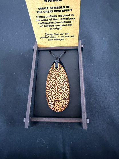 Heartwood Drop Wooden Pendant (Copy)