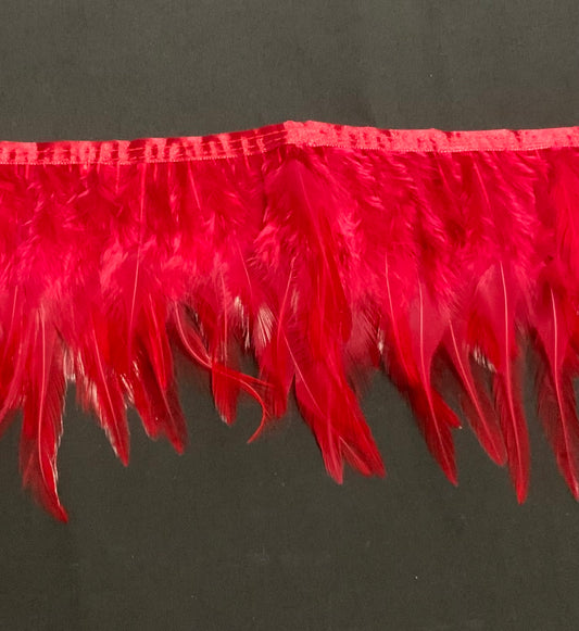 Maroon Hen Feathers