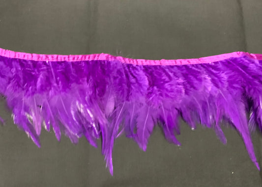 Aubergine Hen Feathers