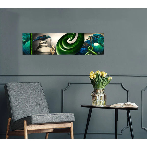 Tui Art - Tui Wall Art NZ - Maori Art Prints - Glass Artwork