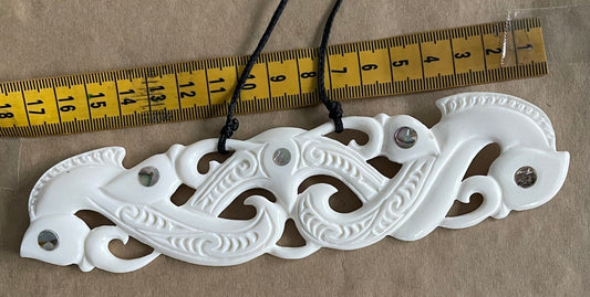 Manaia Bone Carving - Bone Breastplate - Bone Carvings NZ