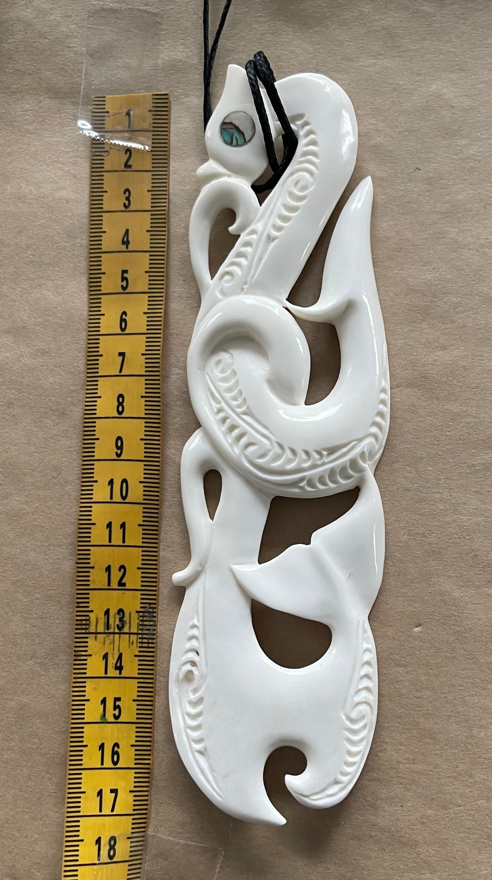 Manaia Bone Carving - Bone Carving Necklace - Bone Carving
