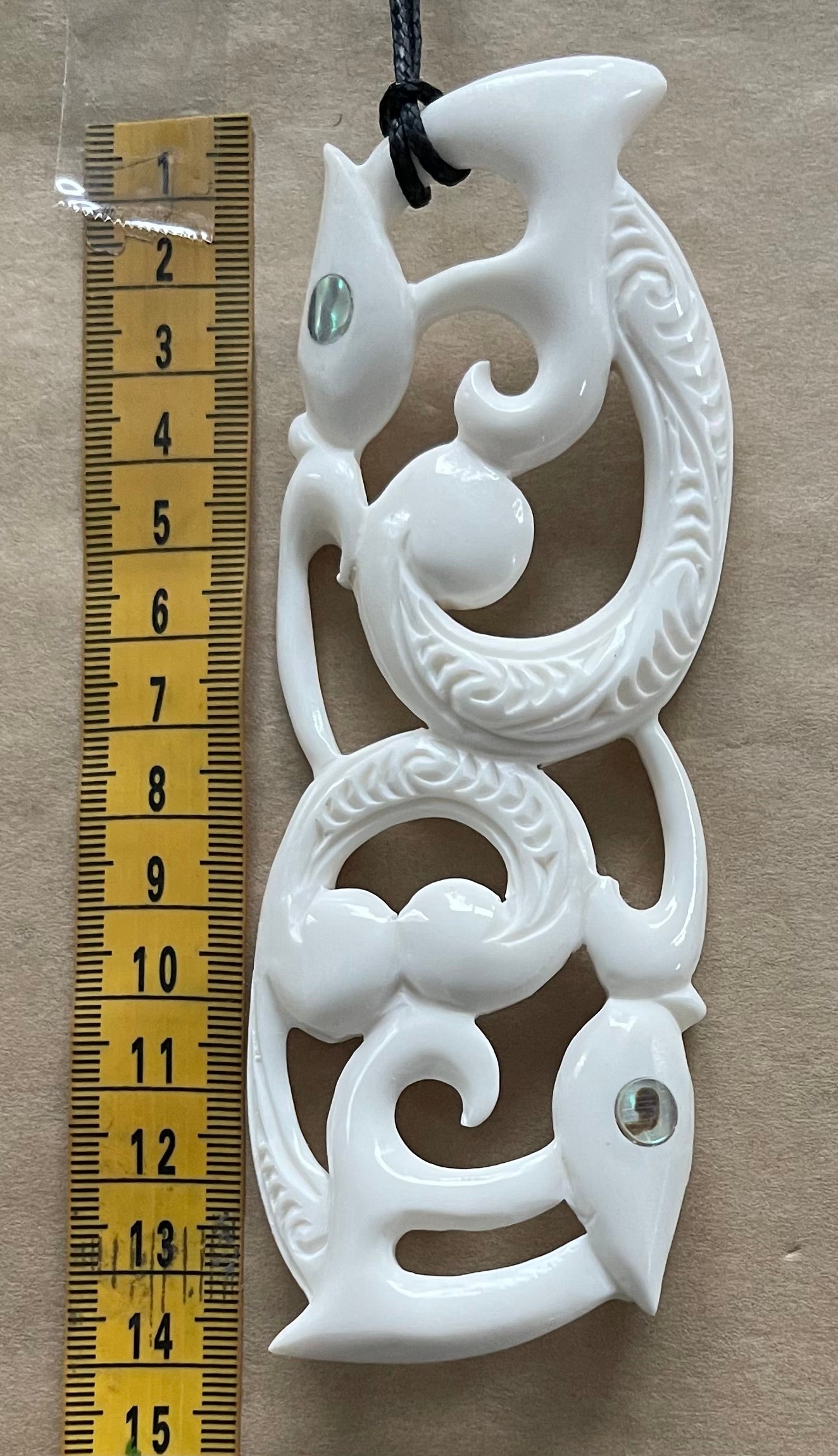 Manaia Carving - Bone Necklace