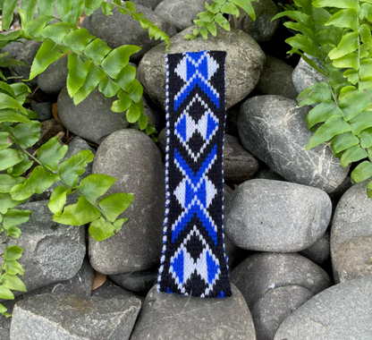 Royal Blue Pātiki - Taniko Band 2inch