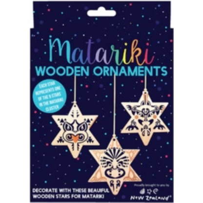 Matariki Star Set - Wooden Ornament