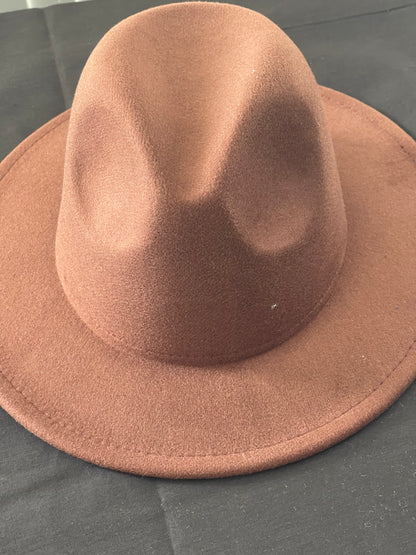 Potae - Brown Fedora Hat and Band
