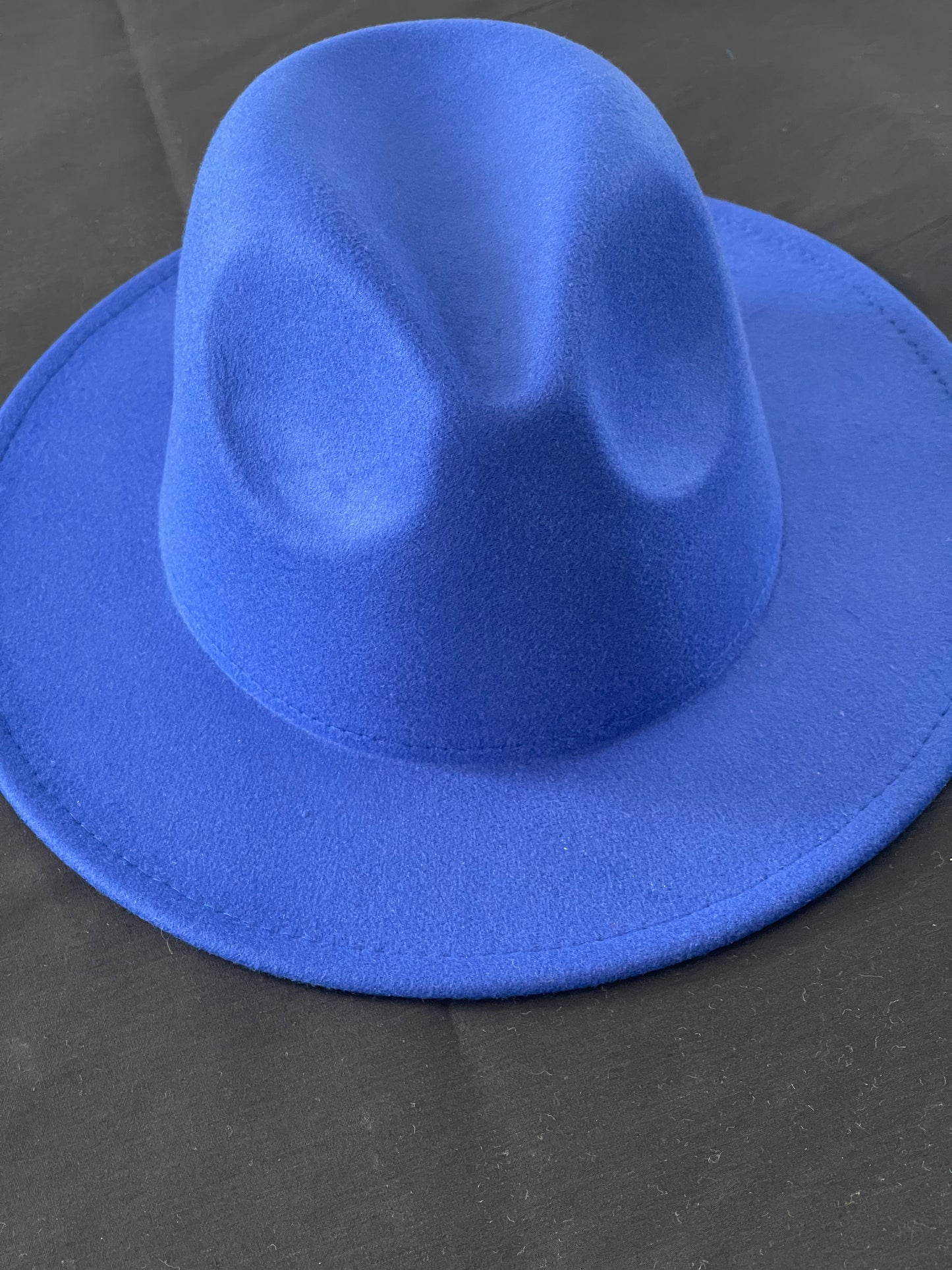 Potae - Royal Blue Fedora Hat and Band