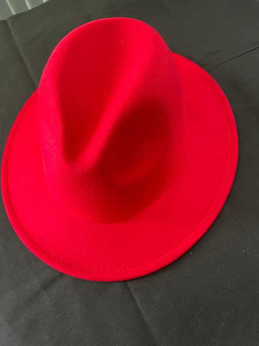 Potae - Red Fedora Hat