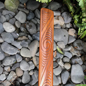 Carved Taiaha - Wood Carving