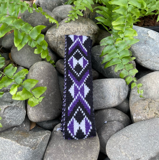 Purple Pātiki - Taniko Band 2in