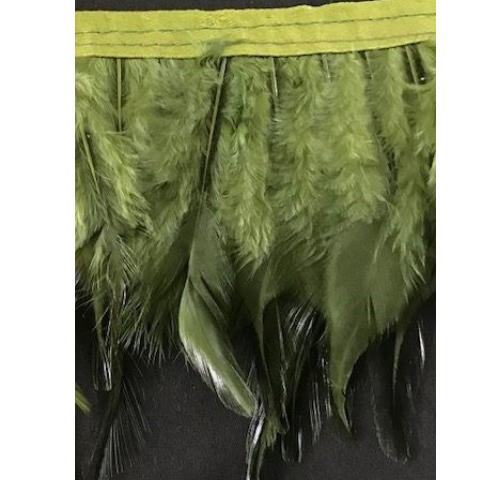 Olive Green Hen Feathers