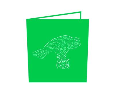 New Zealand Kakapo 3D - Pop Up Cards