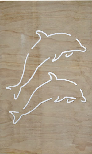 Dolphins - Wood Panels