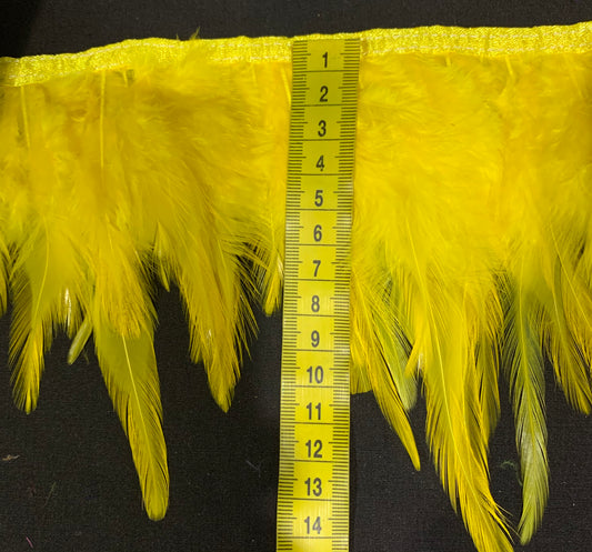 Yellow Hen Feathers