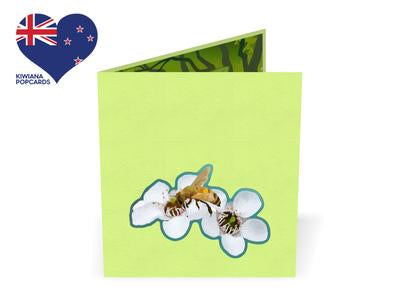 Bees and Manuka Flower 3D - Pop Up Cards