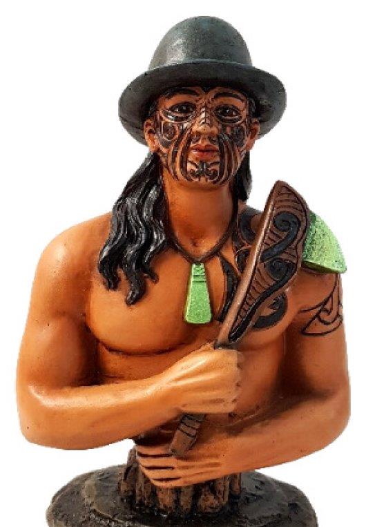 Resin/polystone carving Hat Man With Patu