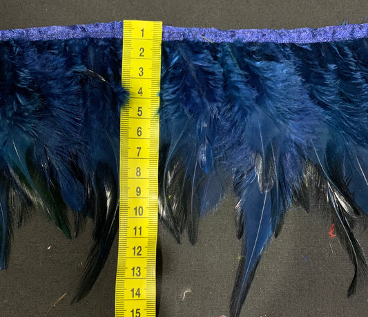 Navy Blue Hen Feathers
