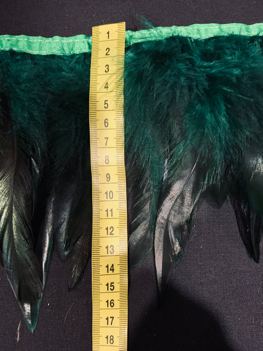 Bottle Green Coque Feathers