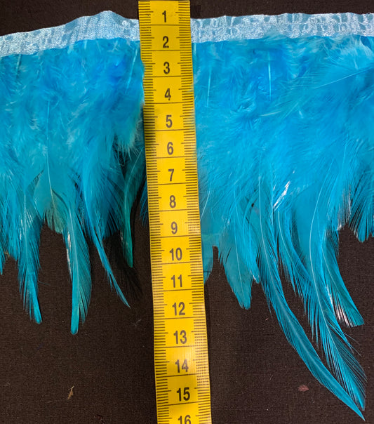 Turquoise Hen Feathers