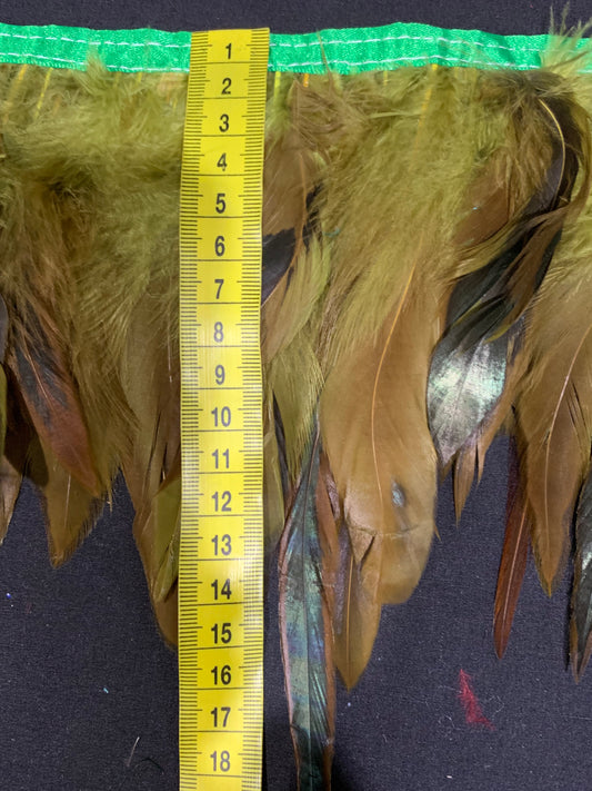Olive Green Coque Feathers