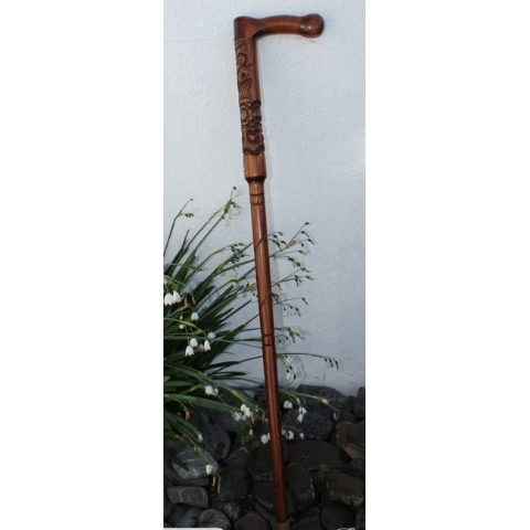 Carved Tokotoko - Maori Walking Stick