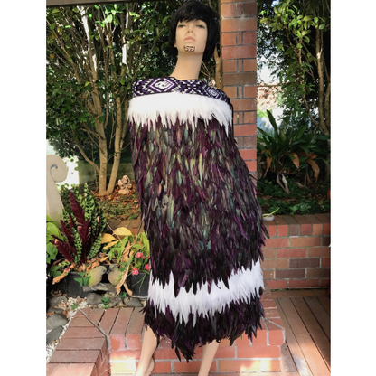 Korowai, a traditional Maori cloak with deep historical and cultural significance.