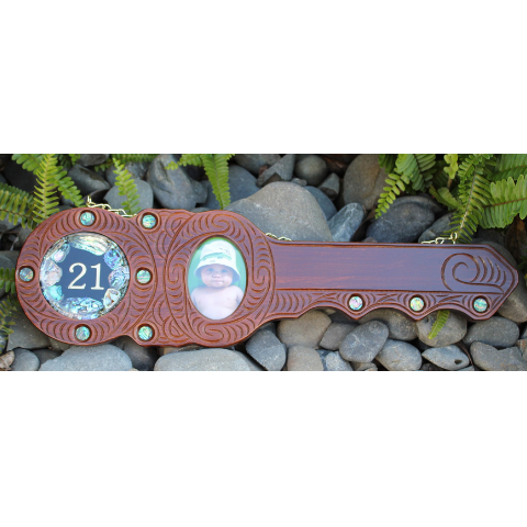 21st Key With Pāua Disc - 21st Keys