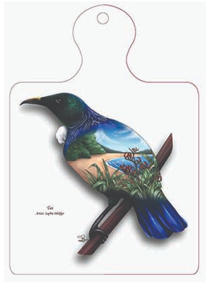 tui Trivet Wall Plaque - Ceramic Art