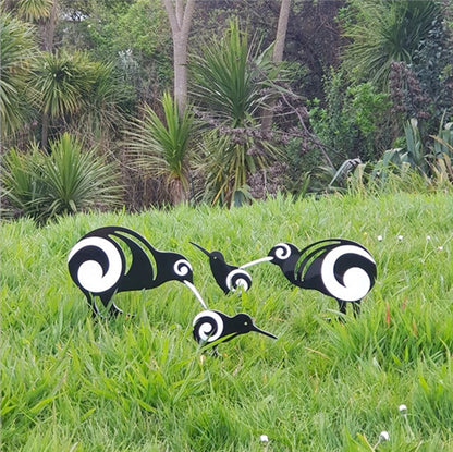 Kiwi Family - Garden Art NZ