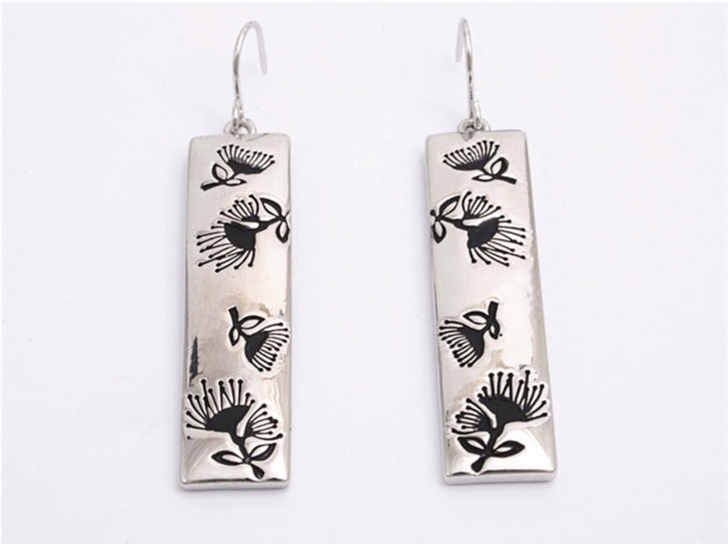Black Pohutukawa Earrings