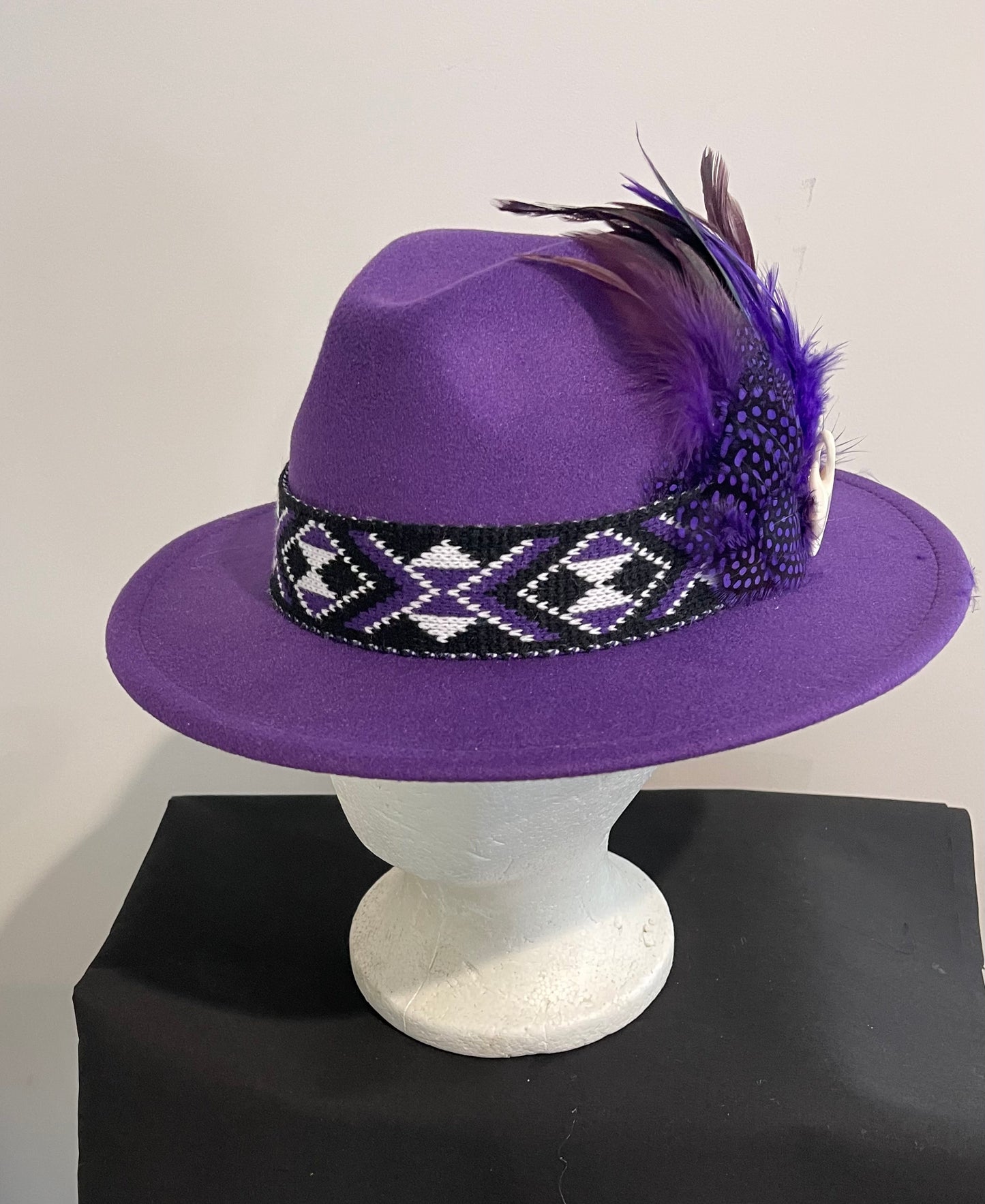 Potae - Purple Fedora Felt Hat