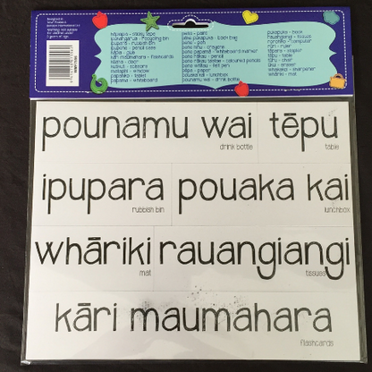 Classroom Items in Maori - Magnets