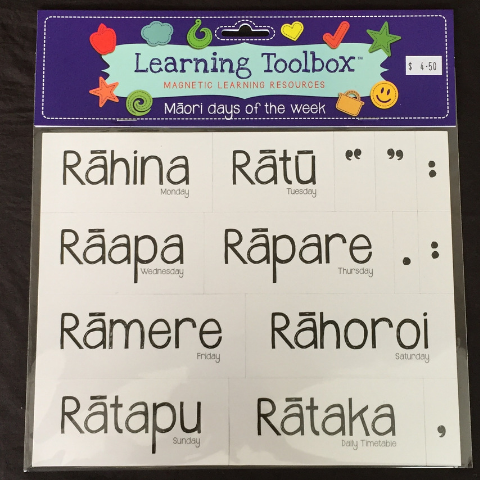  - Maori Toys - Days Of The Week In Te Reo - Te Reo Maori Classroom - Magnets